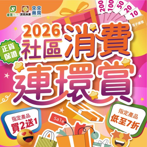 2026【社區消費連環賞】開波啦!